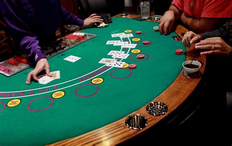 A Mesa De Blackjack Imagens