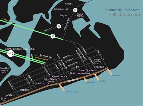 Atlantic City Casino Calcadao Mapa