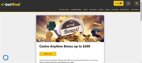 Betfinal Casino Bonus