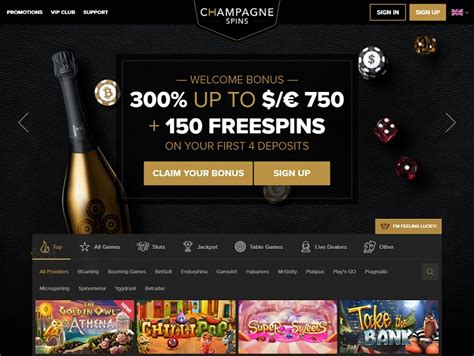 Champagne Spins Casino Apostas