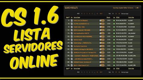 Classificacao Servidor De Cs 1 6 32 Slot