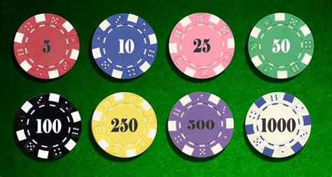 Ficha De Poker Cores Medio