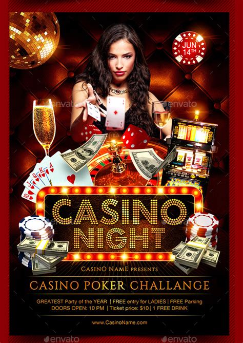 Free Casino Noite Flyer