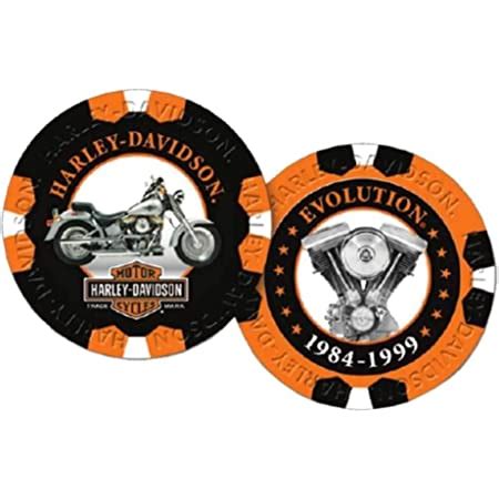 Harley Davidson De Fichas De Poker Coletores De Quadro