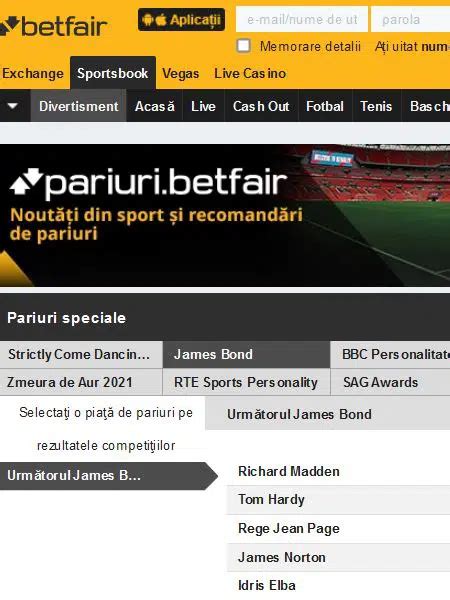 James Bond Betfair