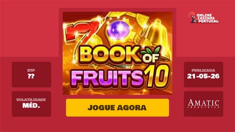 Jogar Book Of Fruits 10 Com Dinheiro Real