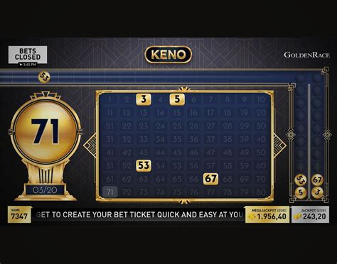 Jogue Golden Number Keno Online