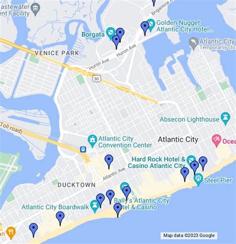 Locais De Casino Em Atlantic City Mapa