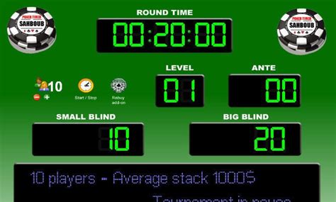 Melhor Gratuito De Poker Blinds Timer