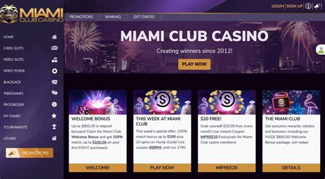 Miami Club Casino Sem Deposito Bonus