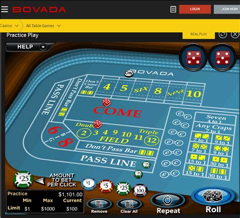 O Bovada Craps Online