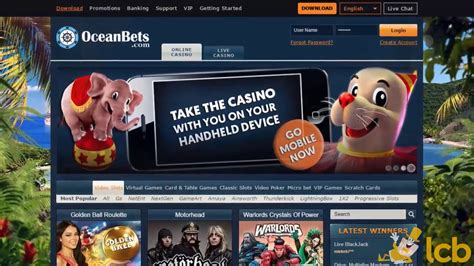 Oceanbets Casino Mobile