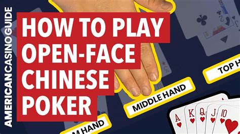 Open Face Chinese Poker Estrategia Ideal