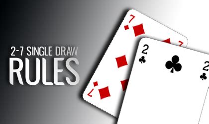 Poker 2 7 Single Draw Zasady
