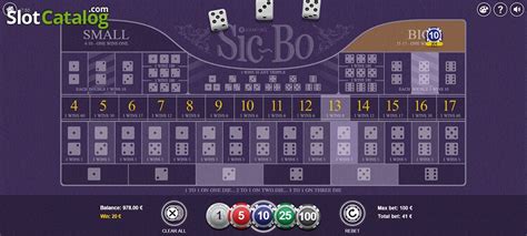 Sic Bo Bgaming Slot Gratis