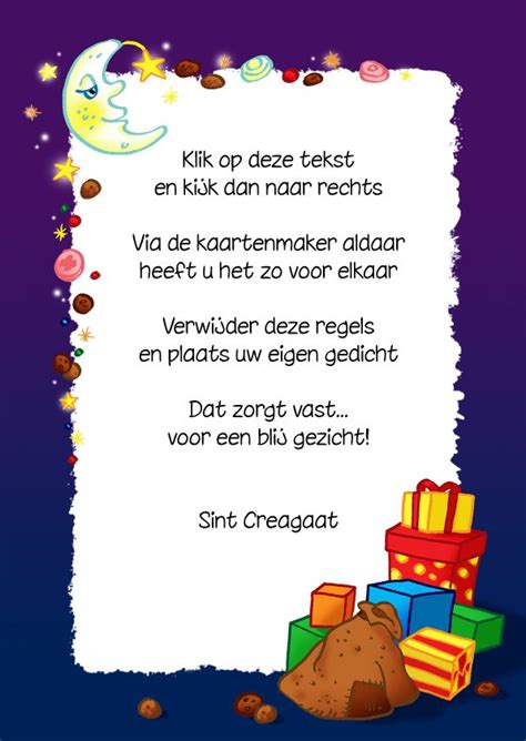 Sinterklaas Gedicht Slot Zin