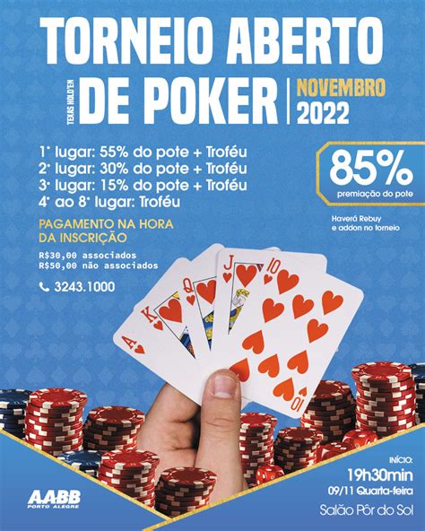 Texas Holdem Torneio Cego Agenda