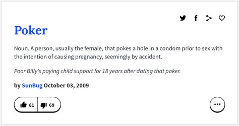 Urban Dictionary Poker Face