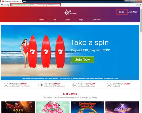 Virgin Casino Movel Login